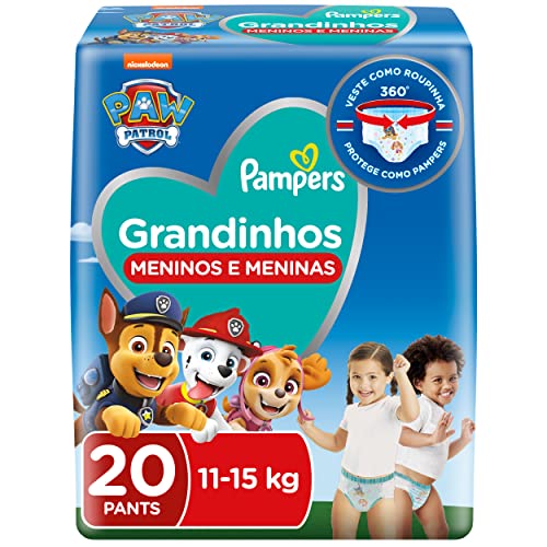 7500435182454 - FRALDA DESCARTÁVEL INFANTIL PANTS PAMPERS GRANDINHOS PACOTE 20 UNIDADES