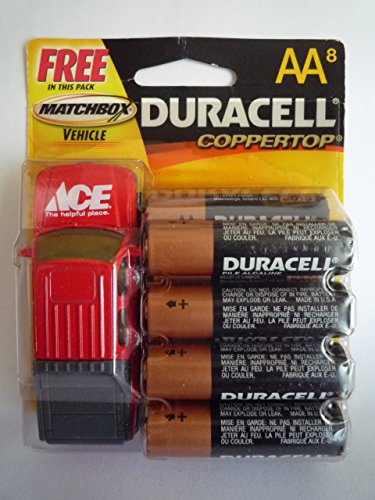 7501058736109 - MATCHBOX - ACE HARDWARE EXCLUSIVE - DURACELL AA 8-PACK W/ RED CHEVROLET PICK-UP