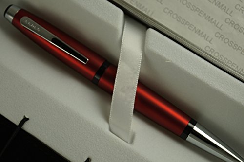 7501349723207 - CROSS EXECUTIVE COMPANION MATTE LAMINA WARREN RUBY RED BARREL AND BLACK ACCENT MEDIUM BALLPOINT PEN AND POUCH SET. A GREAT GIFT TO ANYONE AND FOR ANY OCCASION.