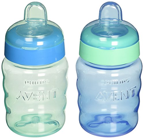 0075020040824 - PHILIPS AVENT MY EASY SIPPY CUP, 9 OUNCE, BLUE/GREEN, STAGE 2 (COLORS MAY VARY)