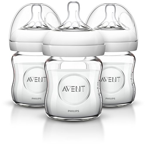 0075020045294 - PHILIPS AVENT NATURAL GLASS BOTTLE, 4 OUNCE (PACK OF 3)
