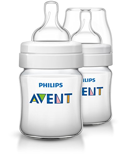 0075020062338 - PHILIPS AVENT ANTI-COLIC BABY BOTTLES CLEAR, 4OZ, 2 PIECE
