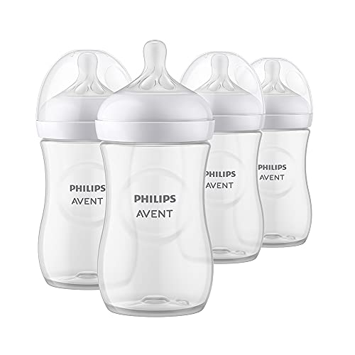 0075020092854 - PHILIPS AVENT NATURAL BABY BOTTLE WITH NATURAL RESPONSE NIPPLE, CLEAR, 9OZ, 4PK, SCY903/04