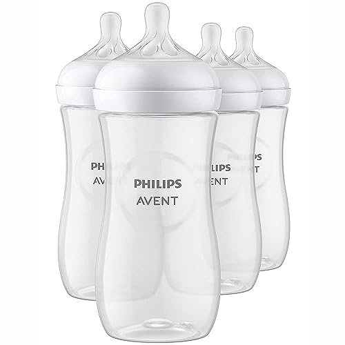 0075020093011 - PHILIPS AVENT NATURAL BABY BOTTLE WITH NATURAL RESPONSE NIPPLE, CLEAR, 11OZ, 4PK, SCY906/04