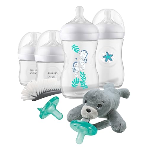 0075020105950 - PHILIPS AVENT NATURAL BABY BOTTLE WITH NATURAL RESPONSE NIPPLE GIFT SET SEA DESIGN SCD838/06