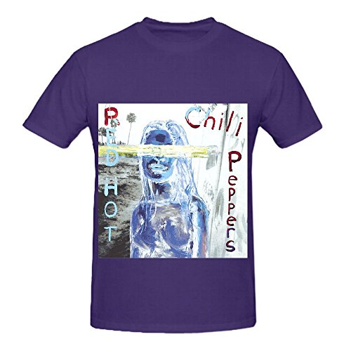 7502520422445 - RED HOT CHILI PEPPERS BY THE WAY GREATEST HITS MENS O NECK SLIM FIT TEE PURPLE