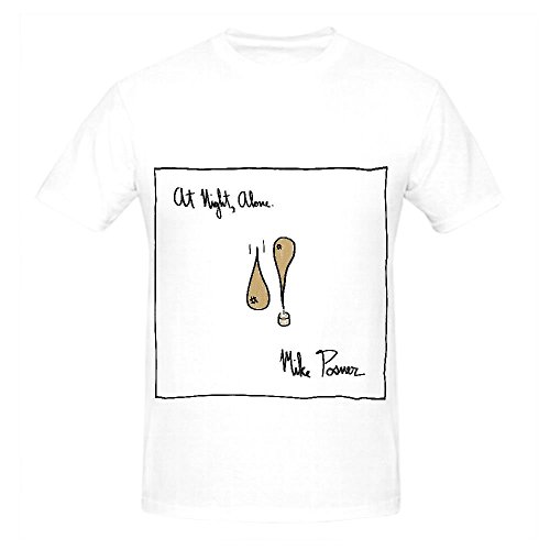 7502520427181 - MIKE POSNER AT NIGHT ALONE POP ALBUM MENS O NECK CUSTOMIZED SHIRT WHITE