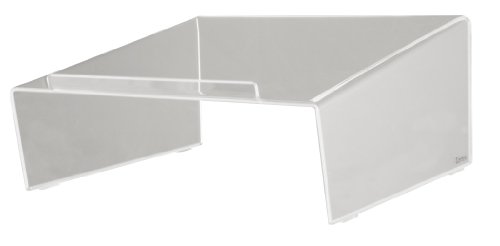 0750333355802 - KANTEK ANGLED TELEPHONE STAND, CLEAR ACRYLIC, 10 X 9.5 X 4.5 INCHES (ATS580)