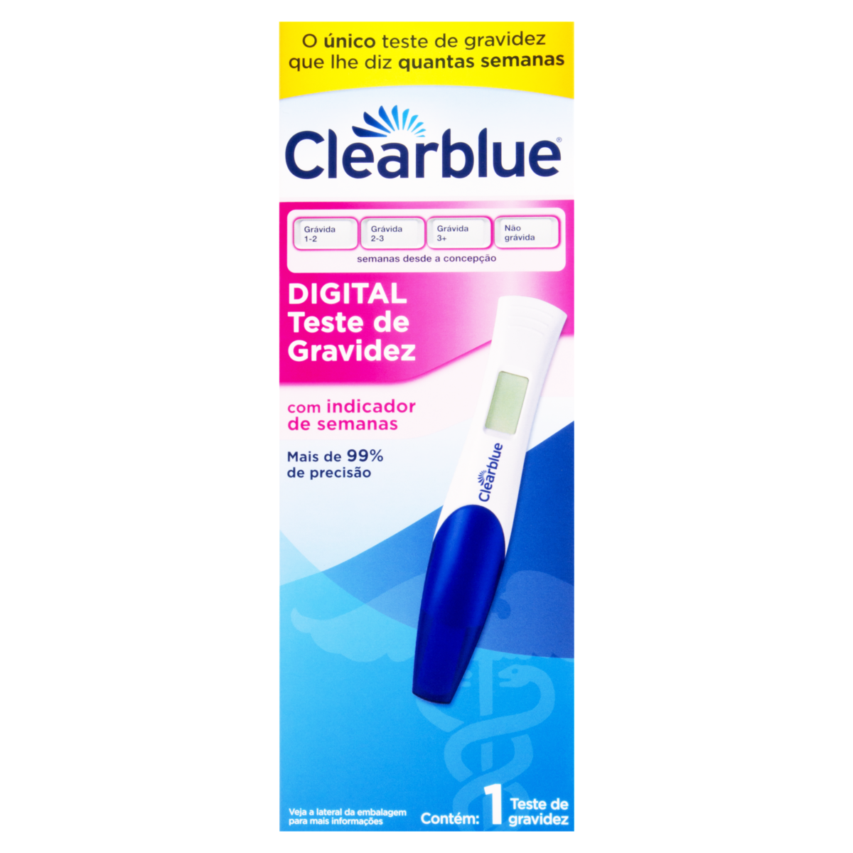 Teste de Gravidez Clearblue Digital com 1 Unidade