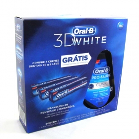 7506339309720 - KIT CD ORAL-B 3D WHITE GRT ANTISSEP