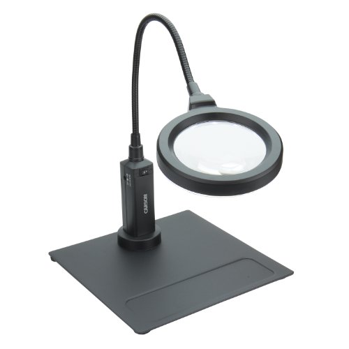 0750668010414 - CARSON MAGNIFLEX PRO 2X LED LIGHTED GOOSENECK FLEXIBLE MAGNIFIER WITH 4X SPOTS LENS AND MAGNETIC BASE (CP-90)