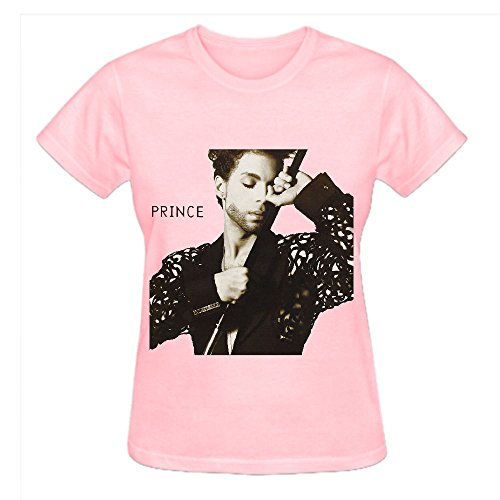 7507901357194 - PRINCE THE HITS 1 TRACKS LADIES O NECK CUSTOMIZED T SHIRTS PINK