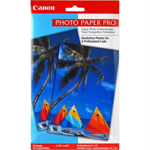 0750845726091 - CANON PHOTO PAPER PRO, SPECIALTY PERFORATED (4X6, 20 SHEETS)