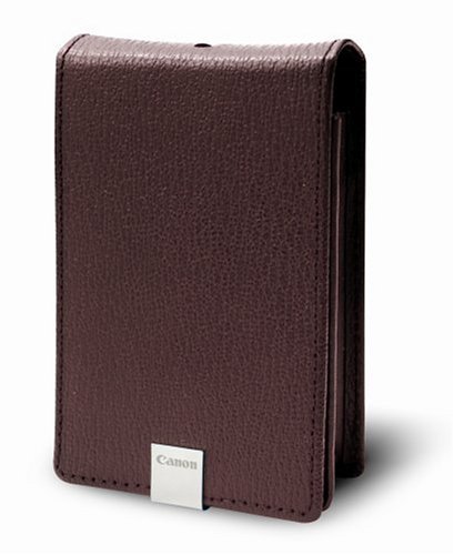 0750845837780 - CANON PSC-1000 DELUXE BURGUNDY LEATHER CASE FOR THE CANON SD1000 DIGITAL CAMERA
