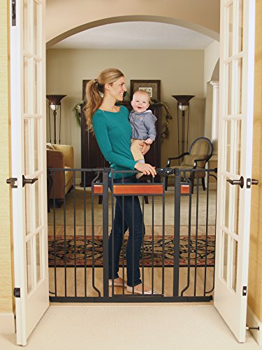 0751109691278 - REGALO HOME ACCENTS EXTRA TALL WALK THRU GATE, HARDWOOD AND STEEL