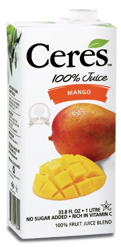 0751217666236 - CERES 100% FRUIT JUICE BLEND, MANGO, 33.8 OUNCE (PACK OF 12)