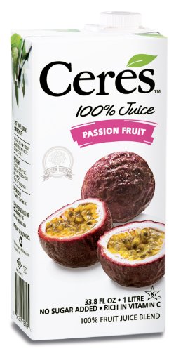 0751217666267 - CERES 100% FRUIT JUICE BLEND, PASSION FRUIT, 33.8 OUNCE (PACK OF 12)