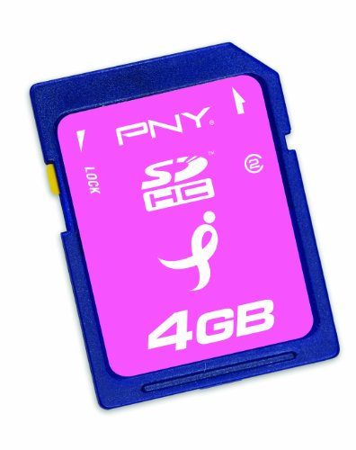 0751492473758 - PNY SUSAN G KOMEN 4 GB CLASS 2 SDHC FLASH MEMORY CARD P-SDHC4G2-EF/SGK (PINK)