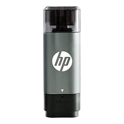 0751492654676 - HP 256GB X5600C USB 3.2 GEN 1 TYPE-C DUAL FLASH DRIVE FOR ANDROID DEVICES AND COMPUTERS - EXTERNAL MOBILE STORAGE FOR PHOTOS, VIDEOS, AND MORE
