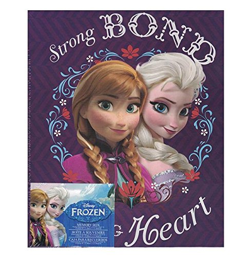 0751499228412 - DISNEY'S FROZEN ANNA AND ELSA PHOTO MEMORY STORAGE BOX PURPLE FOR PICTURES, STICKERS & MORE!
