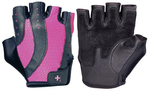 0000751510599 - HARBINGER 149 WOMEN'S PRO WASH & DRY WEIGHT LIFTING GLOVES (BLACK/PINK, SMALL)