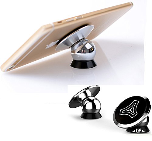0751570937912 - VILONG VILONG MAGNETIC CAR MOUNT HOLDER WITH FAST SWIFT-SNAP TECHNOLOGY FOR SMARTPHONES AND MINI TABLETS, SILVER BLACK