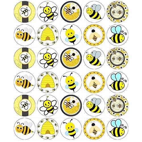 0751659481497 - BUMBLE BEES INSECTS BUGS CUPCAKE TOPPERS EDIBLE WAFER PAPER BUY 2 GET 3RD FREE