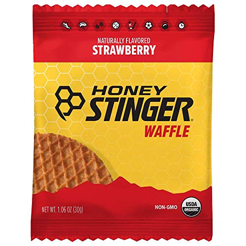 0751738643853 - HONEY STINGER ORGANIC WAFFLE, STRAWBERRY, SPORTS NUTRITION, 1.06 OUNCE (16 COUNT)