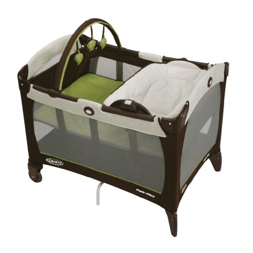 0751778163991 - GRACO PACK 'N PLAY PLAYARD WITH REVERSIBLE NAPPER AND CHANGER, GO GREEN