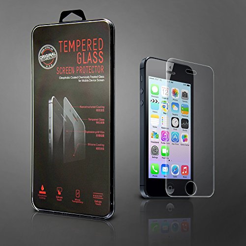 0752025935743 - ECM TEMPERED GLASS SCREEN PROTECTOR FOR IPHONE 5/5C/5S (0.33MM ULTRA-THIN CLEAR TRANSPARENT)