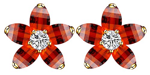 7520521373771 - GENERIC WOMEN'S GLASS STAR EARRINGS COLOR RED