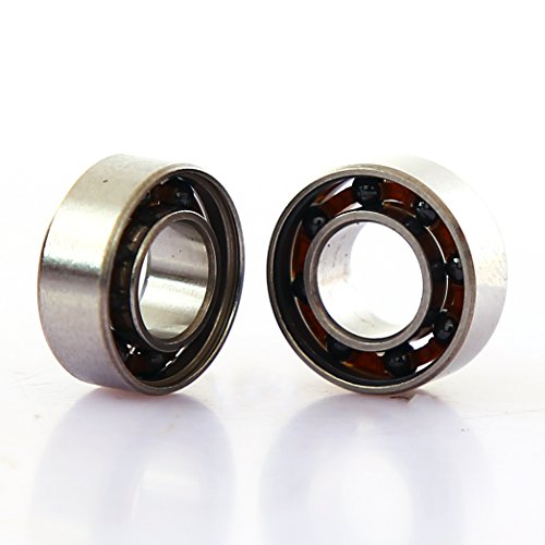 0752097820114 - R188 FIDGET SPINNER REPLACEMENT BALL BEARINGS. HYBRID CERAMIC SILICON NITRIDE SI3N4. HIGH SPEED, SILENT, OPEN: BEST FOR HAND SPINNERS. 2 PACK SET. PRIME, FAST SHIPPING. 1/4 X 1/2 X 1/8 INCH