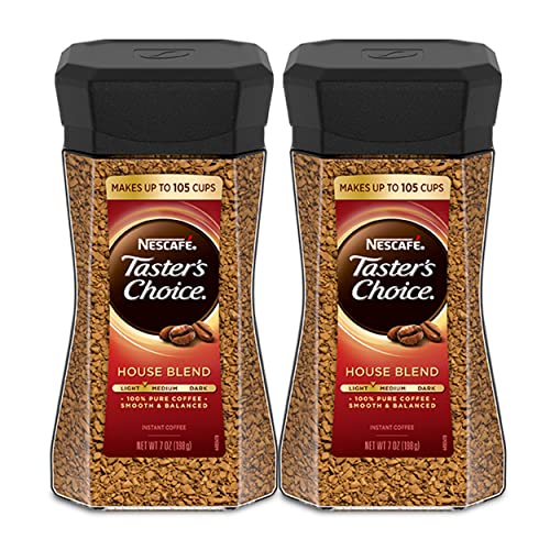 0752785980571 - NESCAFE LIGHT ROAST TASTERS CHOICE HOUSE BLEND INSTANT COFFEE, 7 OUNCE (PACK OF 2)