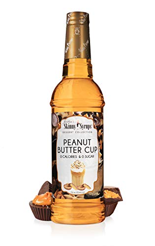 0752830680432 - JORDAN’S SKINNY SYRUPS, SUGAR FREE PEAUNT BUTTER CUP SYRUP, HEALTHY FLAVORS WITH 0 CALORIES, 0 SUGAR, 0 CARBS, 25.4 FL OZ BOTTLE