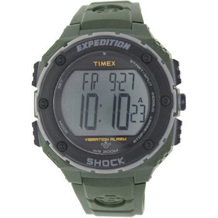 0753048484928 - TIMEX MEN'S T499519J EXPEDITION SHOCK XL GREEN RESIN WATCH