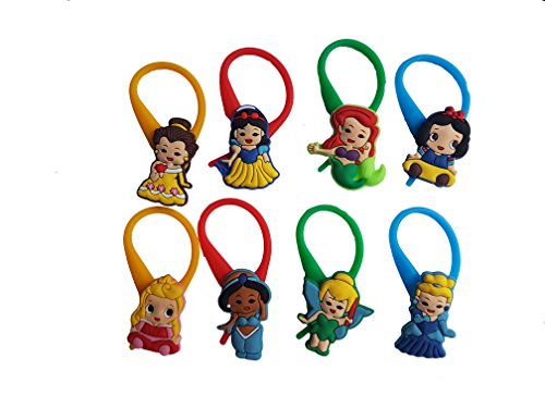 0753070780029 - AVIRGO 8 PCS COLORFUL SOFT CLOTHES AND BAGS DECORATION ZIPPER PULL KEYRING CARABINER SET # 292 - 4