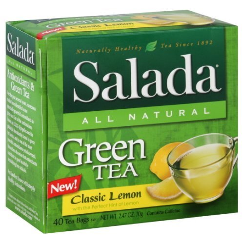 0753167031065 - SALADA CLASSIC LEMON GREEN TEA, 40 TEABAGS, 2.47 OZ PER BOX, (PACK OF 3) BY SALADA