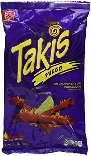 0753167718218 - BRACEL, TAKIS, FUEGO HOT CHILI PEPPER & LIME TORTILLA CHIPS, 9.9-OUNCE BAG (P... BY TAKIS