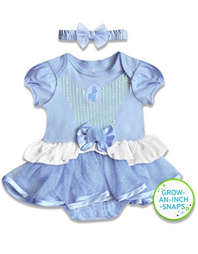 0753192289080 - DISNEY BABY BABY-GIRLS INFANT CINDERELLA DRESS WITH HEADBAND, BLUE, 9 MONTHS