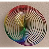 0753248302718 - SPRING GARDEN SPIRAL RAINBOW WIND CHIMES CUTE DECORATION DECOR HOME DECORATIONS CIRCLE