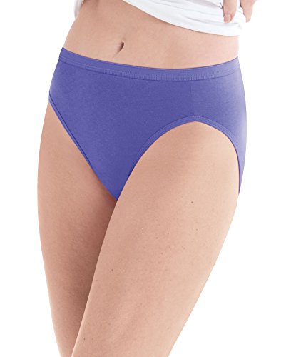 0075338830629 - HANES WOMEN'S COTTON HI CUT PANTY, ASSORTED, SIZE 9 (PACK OF 10)