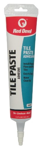 0075339004975 - RED DEVIL 0497 TILE PASTE ADHESIVE, WHITE, 5.5-OUNCE