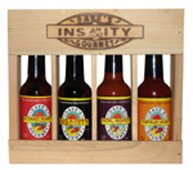 0753469005276 - DAVE'S GOURMET SUPER HOT WOOD SET ULTRA-HOT CRATED HOT SAUCE SET IS THE ULTIMATE IN HEAT. OUNCE FOR OUNCE THE HOTTEST SET ON THE MARKET. PACKED IN A BRANDED WOOD CRATE FOR THE ULTIMATELY INSANE GIFT GIVING! (ORIGINAL)