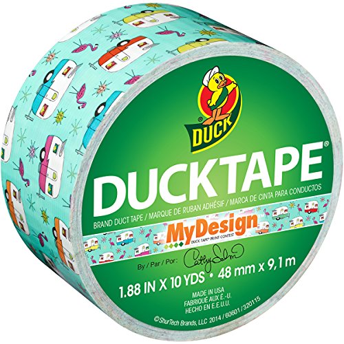 0075353318614 - DUCK BRAND 283977 PRINTED DUCT TAPE, HAPPY CAMPER, 1.88 INCHES X 10 YARDS, SINGLE ROLL
