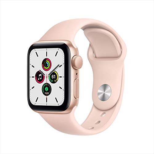 0753575971786 - APPLE WATCH SE (GPS, 40MM) - GOLD ALUMINUM CASE WITH PINK SAND SPORT BAND (RENEWED PREMIUM)