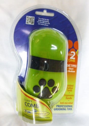 0753582711375 - NEW FURMINATOR DOG CURRY COMB RUBBER GROOMING BRUSH REMOVES DUST LOOSE HAIR