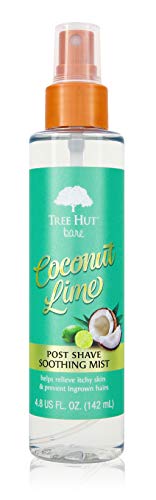 0075371028137 - TREE HUT BARE POST SHAVE SOOTHING MIST COCONUT LIME, 4.8OZ, ESSENTIALS FOR SOFT, SMOOTH, BARE SKIN