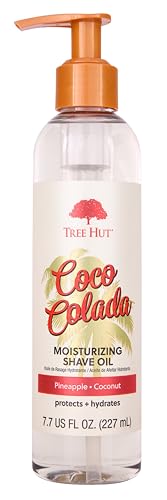 0075371028274 - TREE HUT BARE COCO COLADA MOISTURIZING SHAVE OIL, 7.7 FL OZ, GEL-TO-OIL FORMULA, ULTRA HYDRATING BARRIER FOR A CLOSE, SMOOTH SHAVE, FOR ALL SKIN TYPES