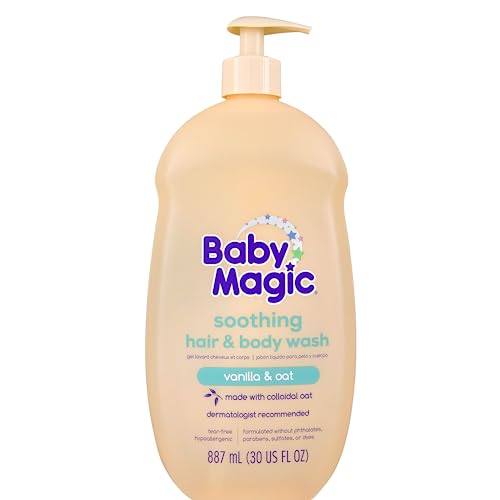 0075371055805 - BABY MAGIC SOOTHING HAIR & BODY WASH, VANILLA & OAT, 30 FL OZ