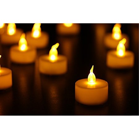 0753807182195 - ETRONIC ® BATTERY POWERED FLAMELESS LED TEA LIGHT CANDLES, 24 PACK